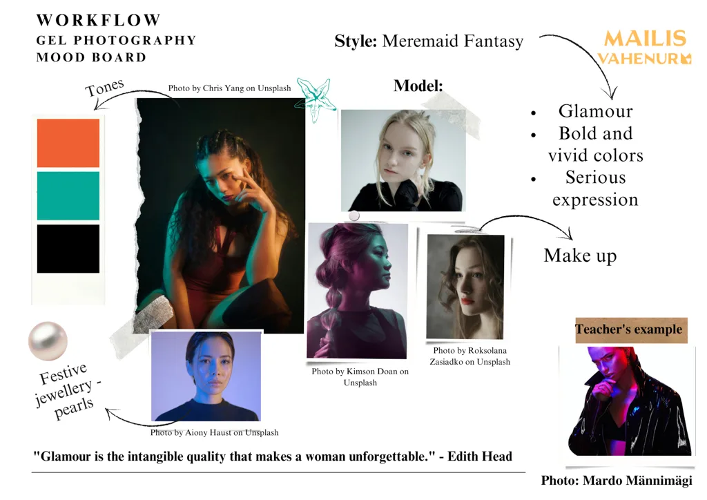 Inglisekeelne meeleolutahvel fotograaf Mailis Vahenurme fotosessioonist.